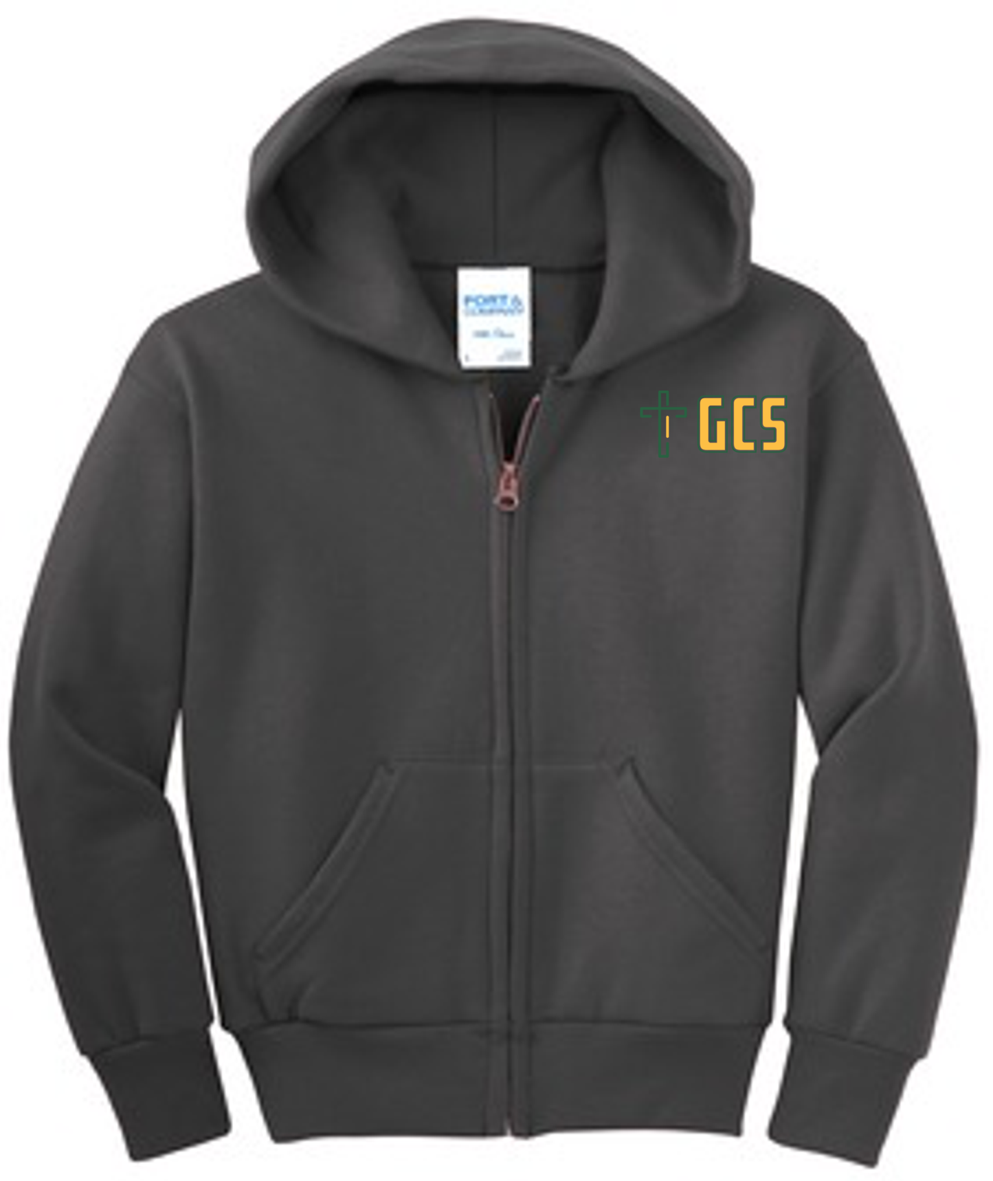 Youth Core Fleece Full-Zip Hooded Sweatshirt