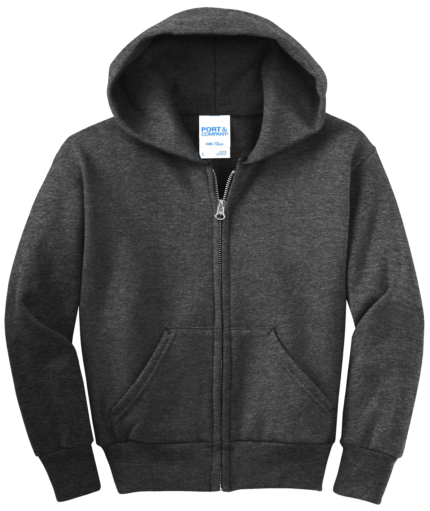 Youth Core Fleece Full-Zip Hooded Sweatshirt