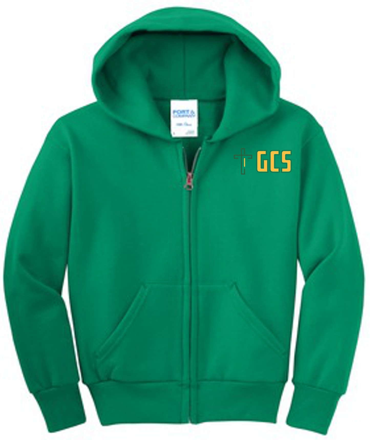 Youth Core Fleece Full-Zip Hooded Sweatshirt
