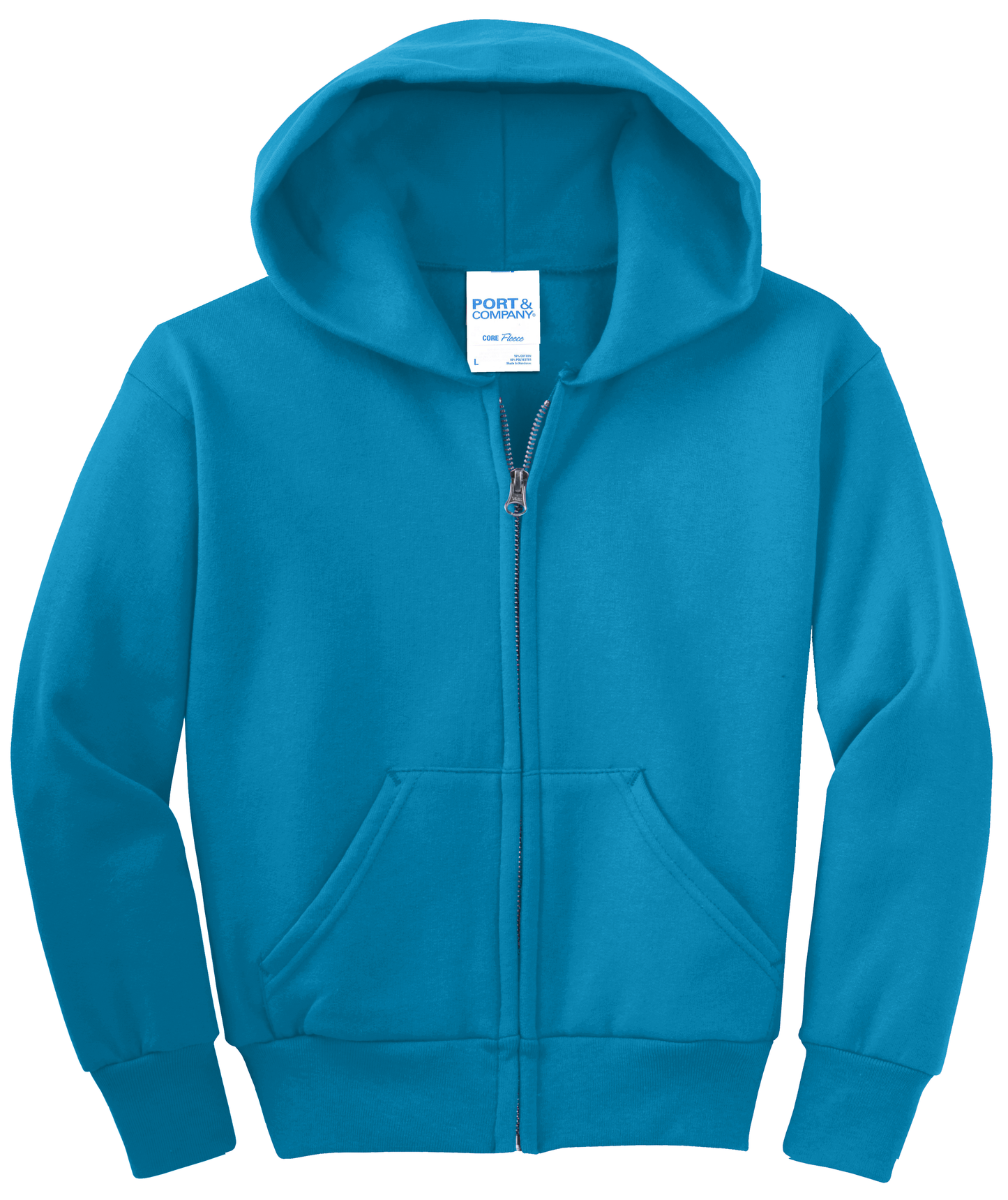 Youth Core Fleece Full-Zip Hooded Sweatshirt