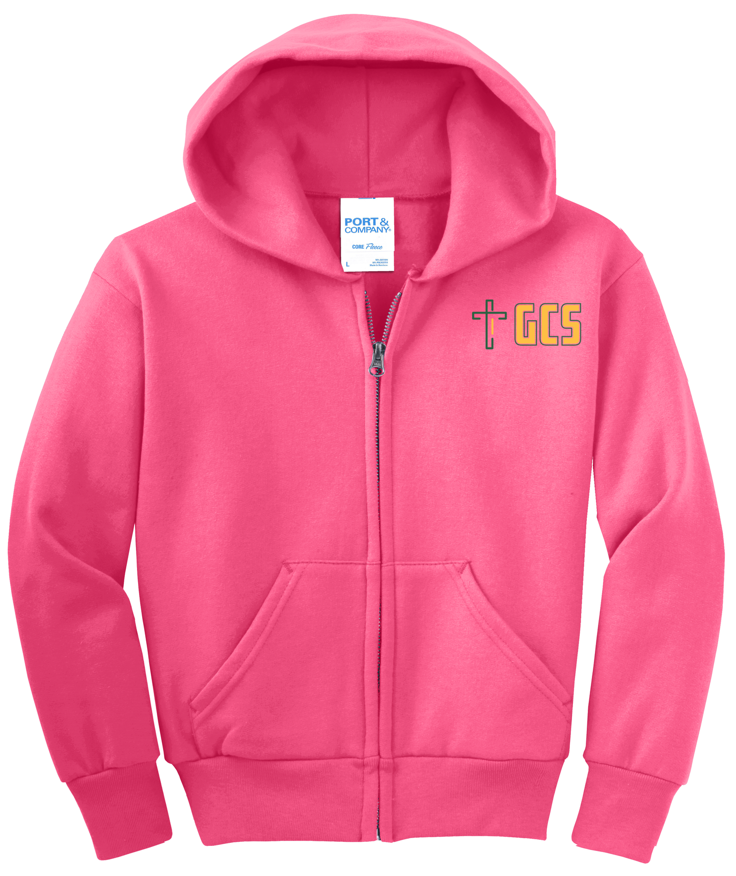 Youth Core Fleece Full-Zip Hooded Sweatshirt