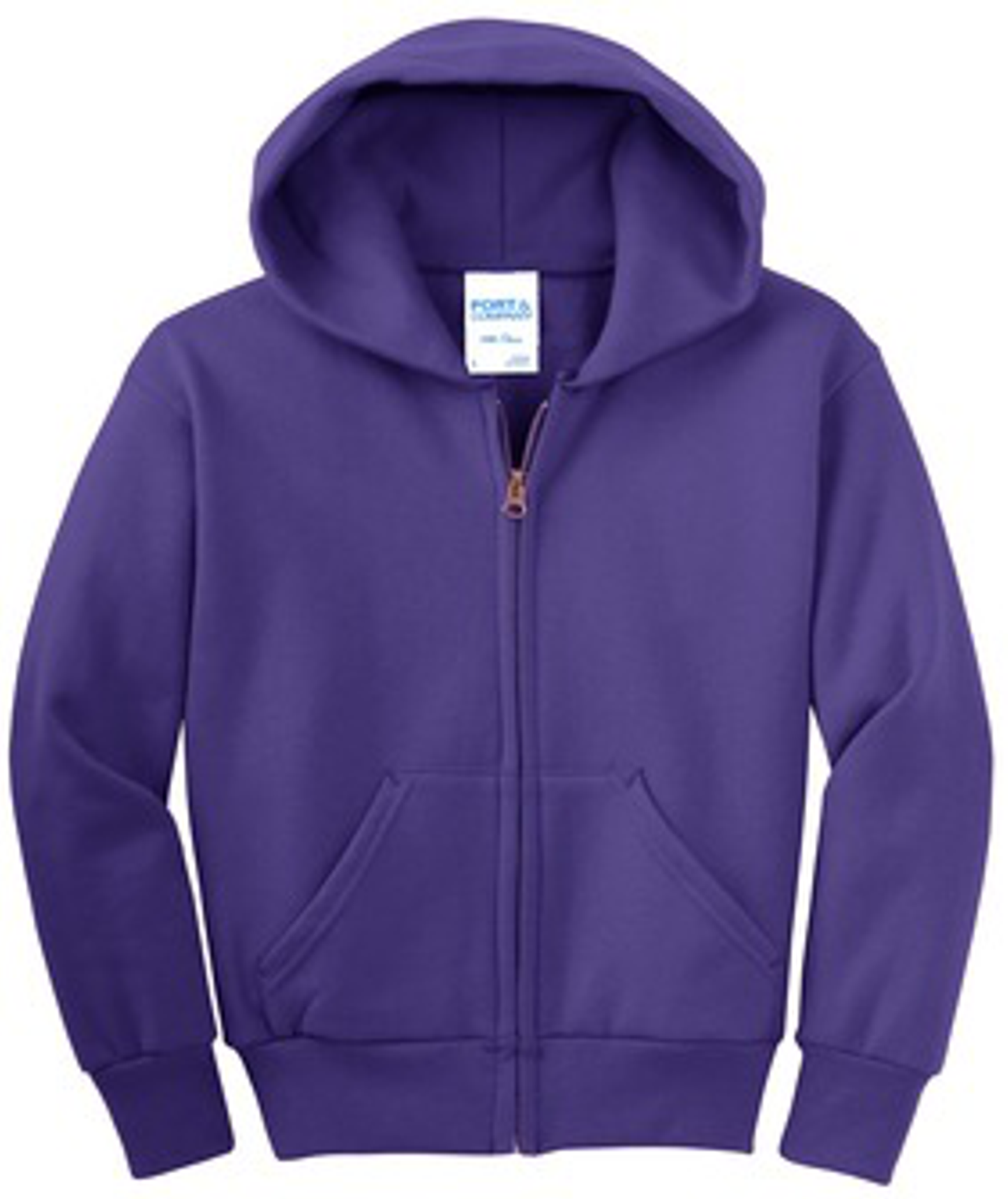Youth Core Fleece Full-Zip Hooded Sweatshirt