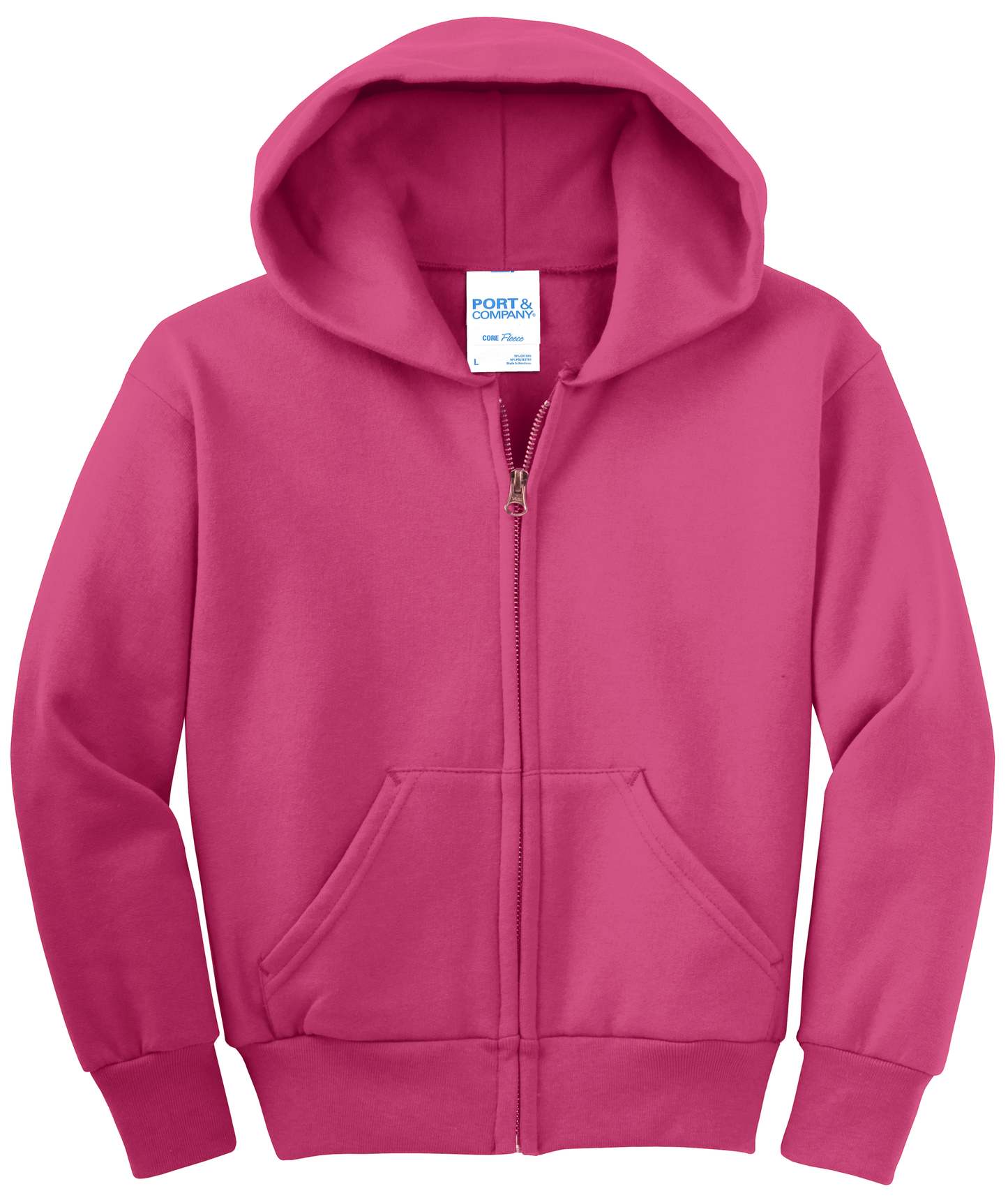 Youth Core Fleece Full-Zip Hooded Sweatshirt