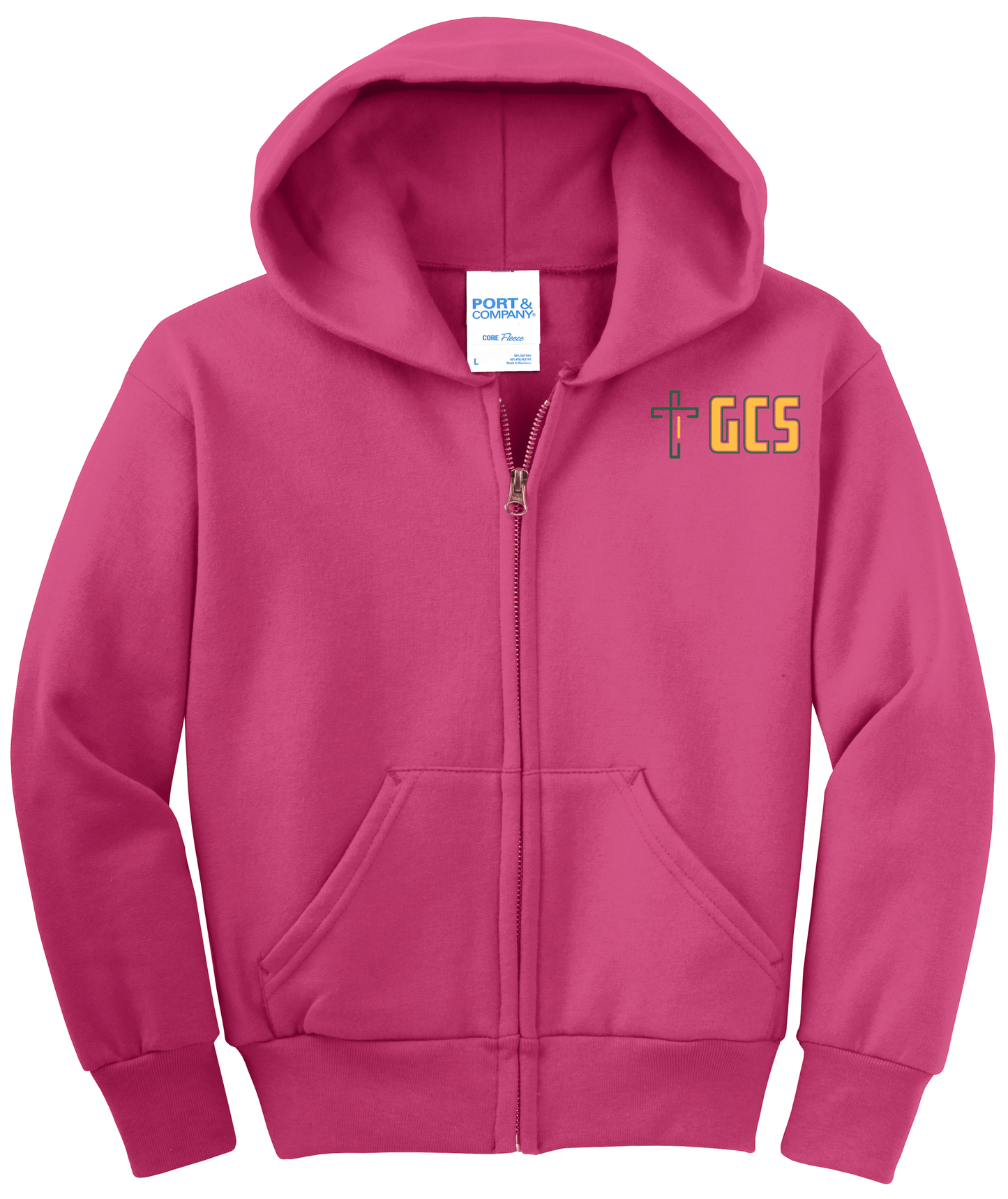 Youth Core Fleece Full-Zip Hooded Sweatshirt