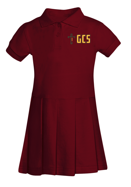 Discounted Girls Pique Polo Dress (Sizes XS-XL)