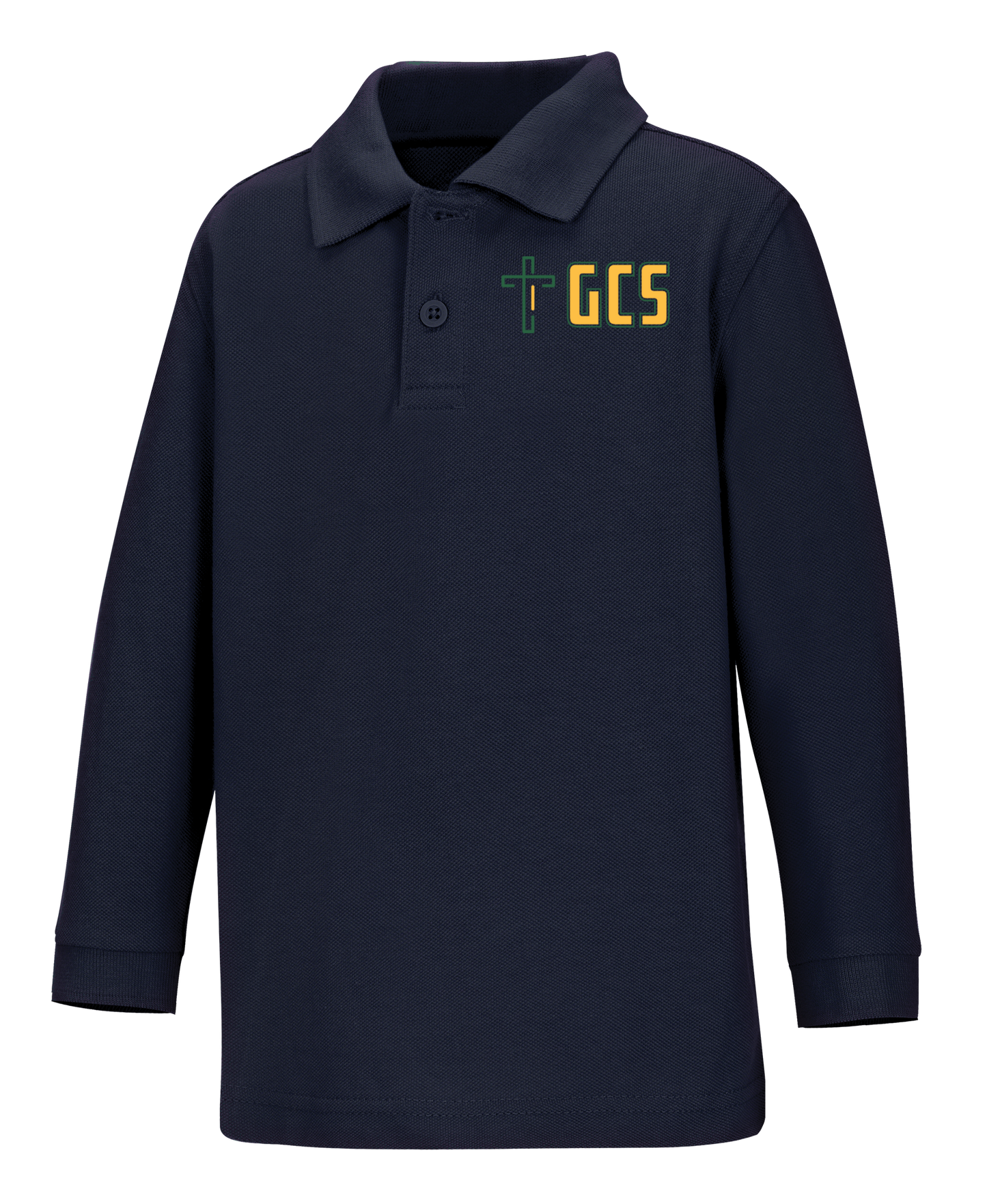 Discounted Youth Long Sleeve Pique Polo