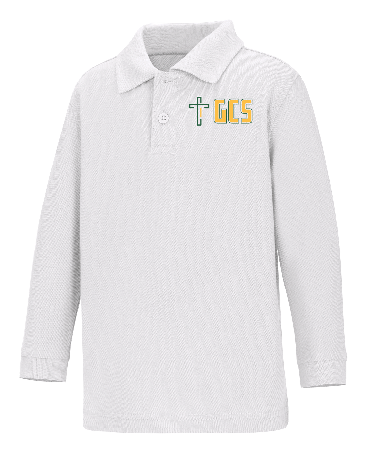 Discounted Youth Long Sleeve Pique Polo