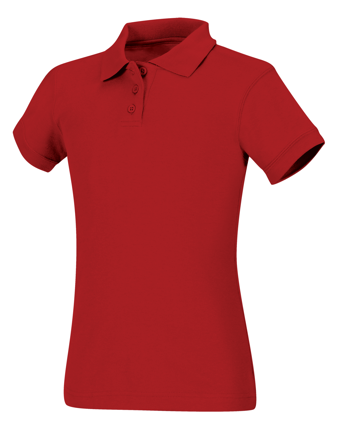 Discounted Girls Short Sleeve Fitted Interlock Polo