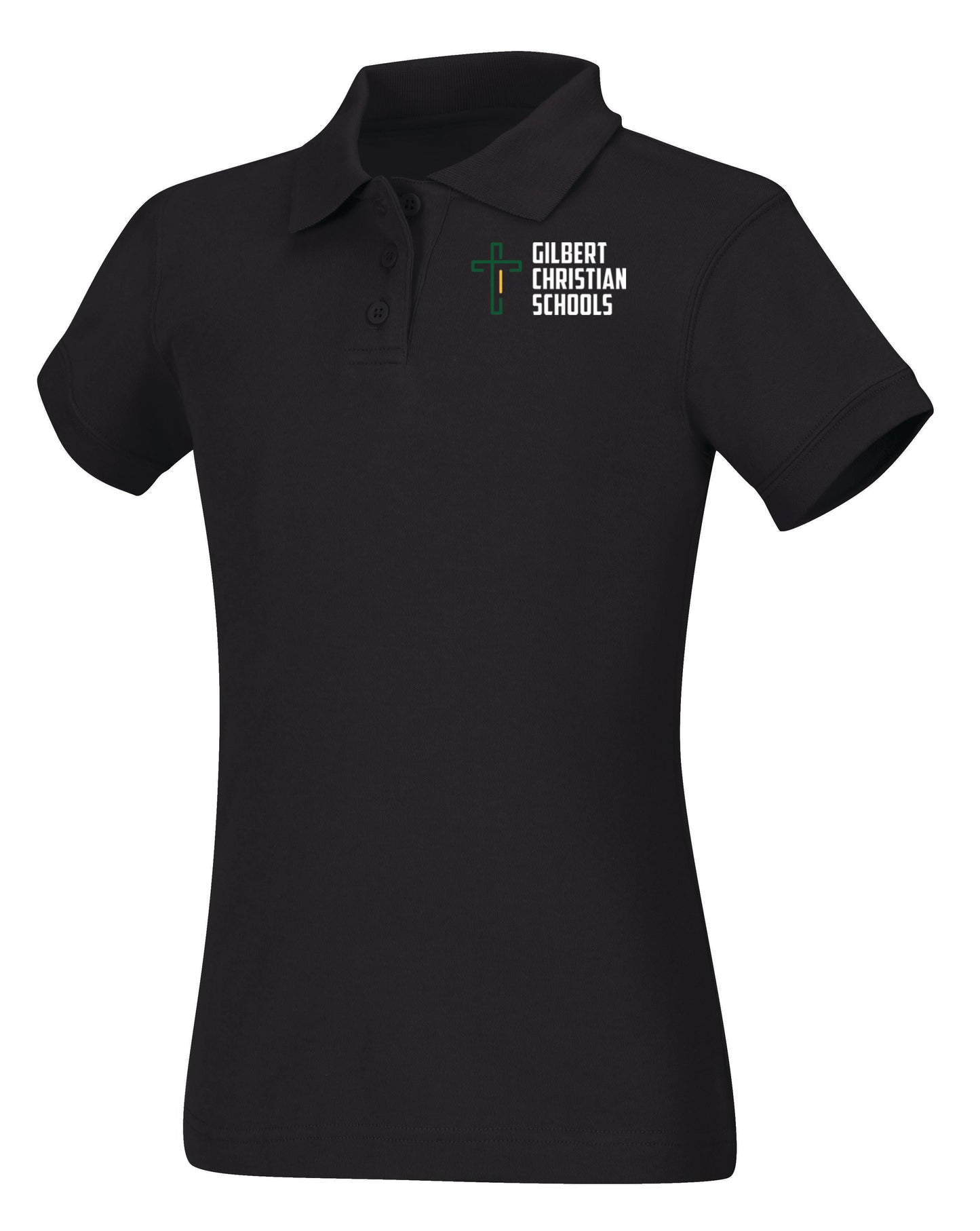 Discounted Girls Short Sleeve Fitted Interlock Polo