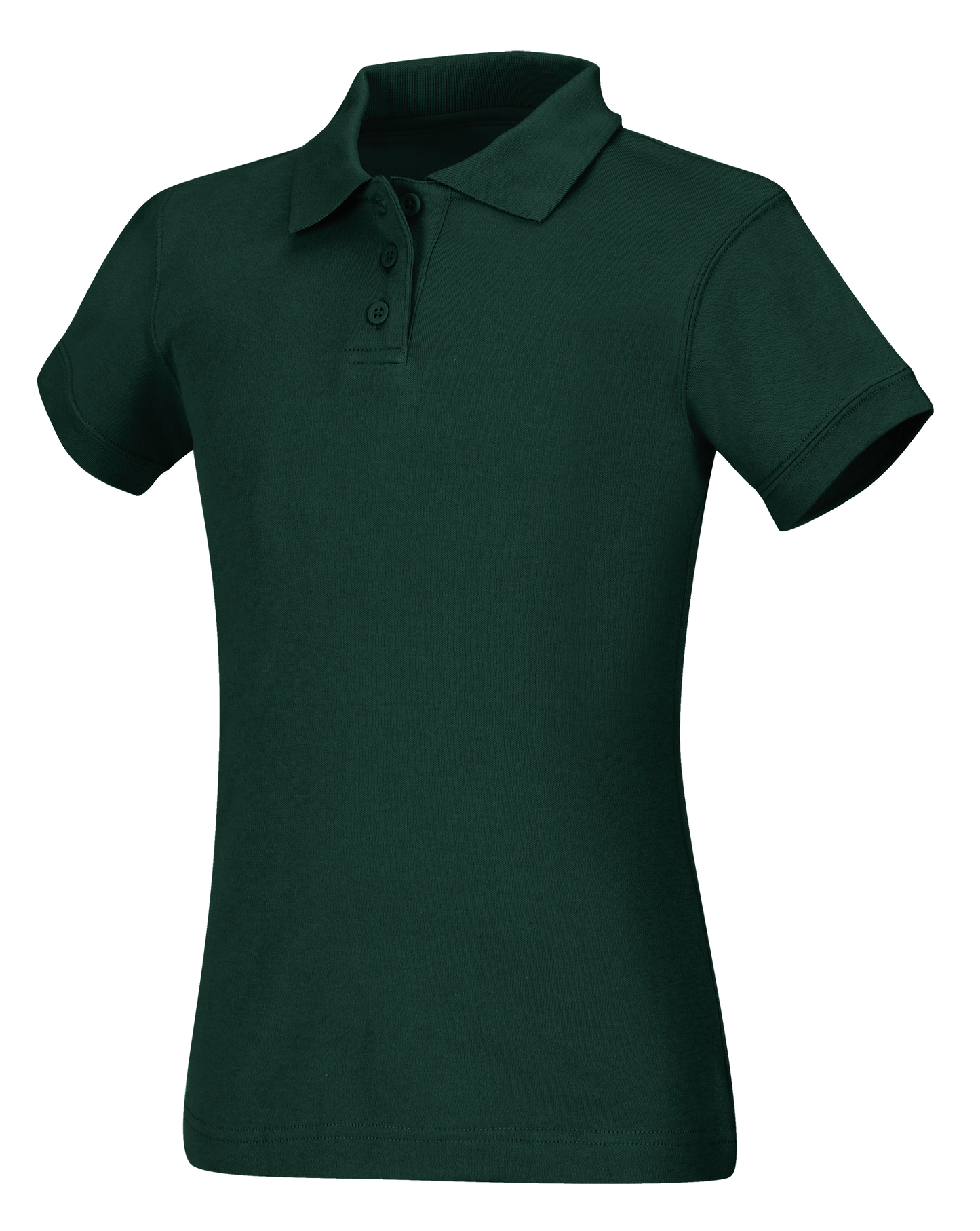 Discounted Girls Short Sleeve Fitted Interlock Polo