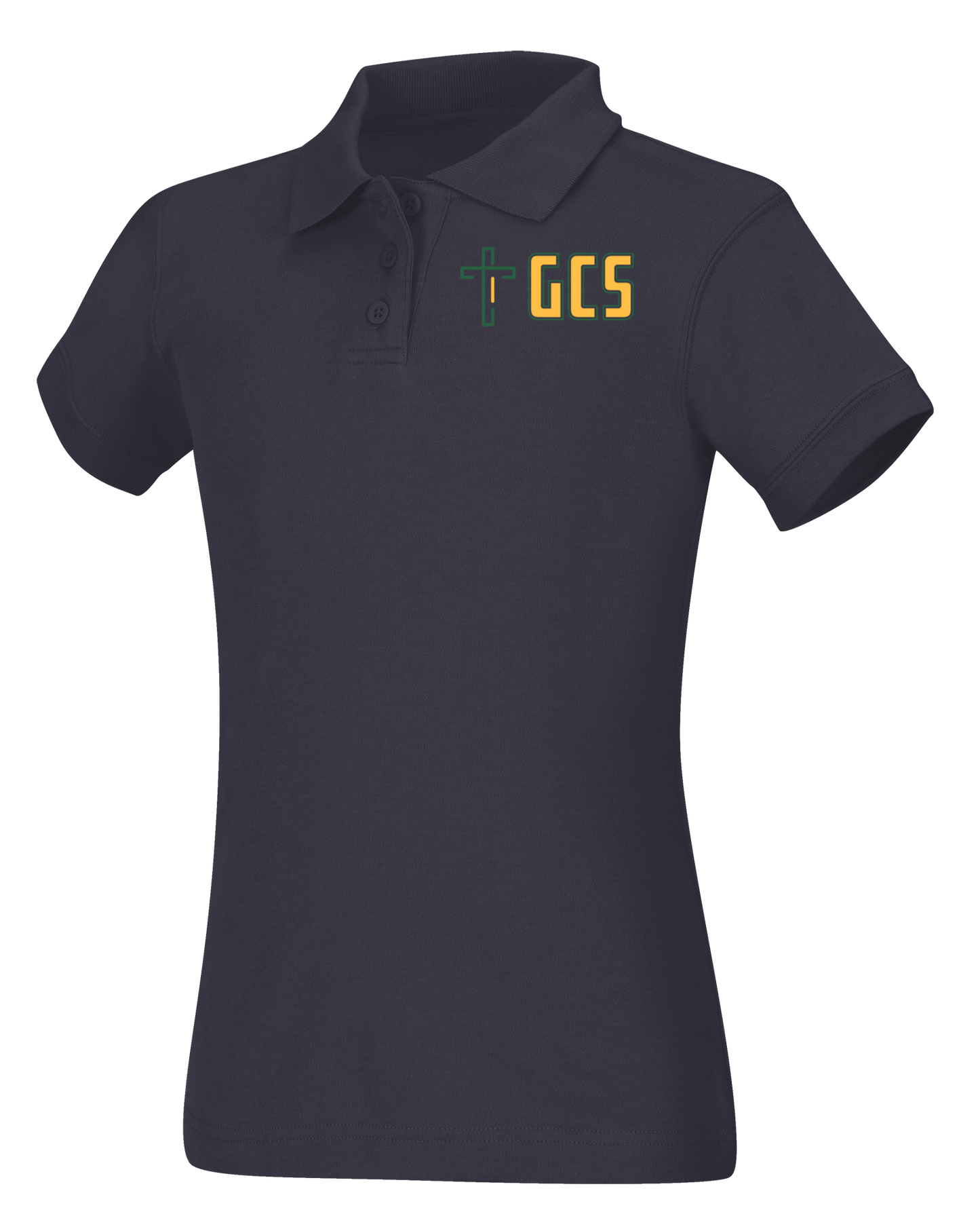 Discounted Girls Short Sleeve Fitted Interlock Polo