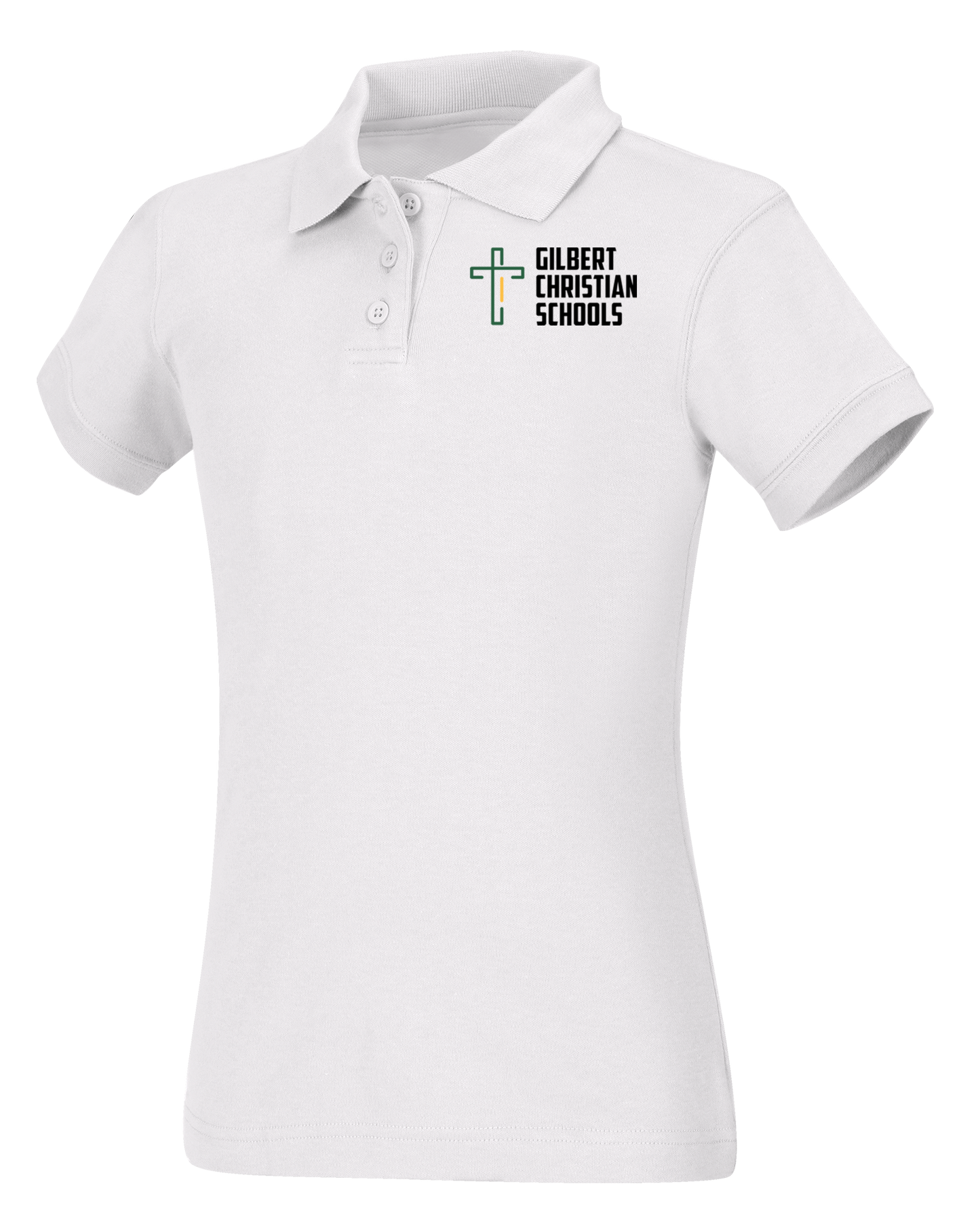 Discounted Girls Short Sleeve Fitted Interlock Polo