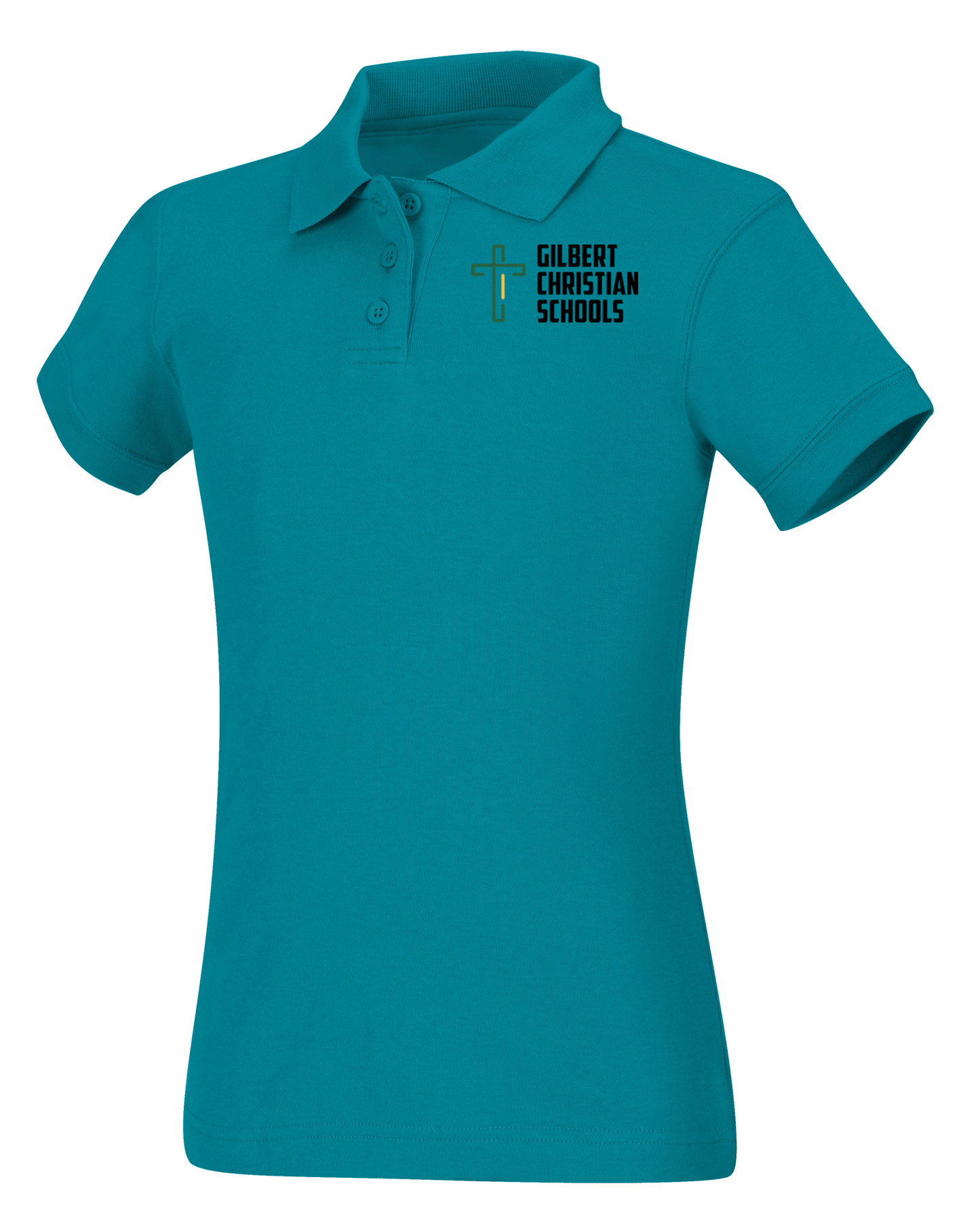 Discounted Girls Short Sleeve Fitted Interlock Polo