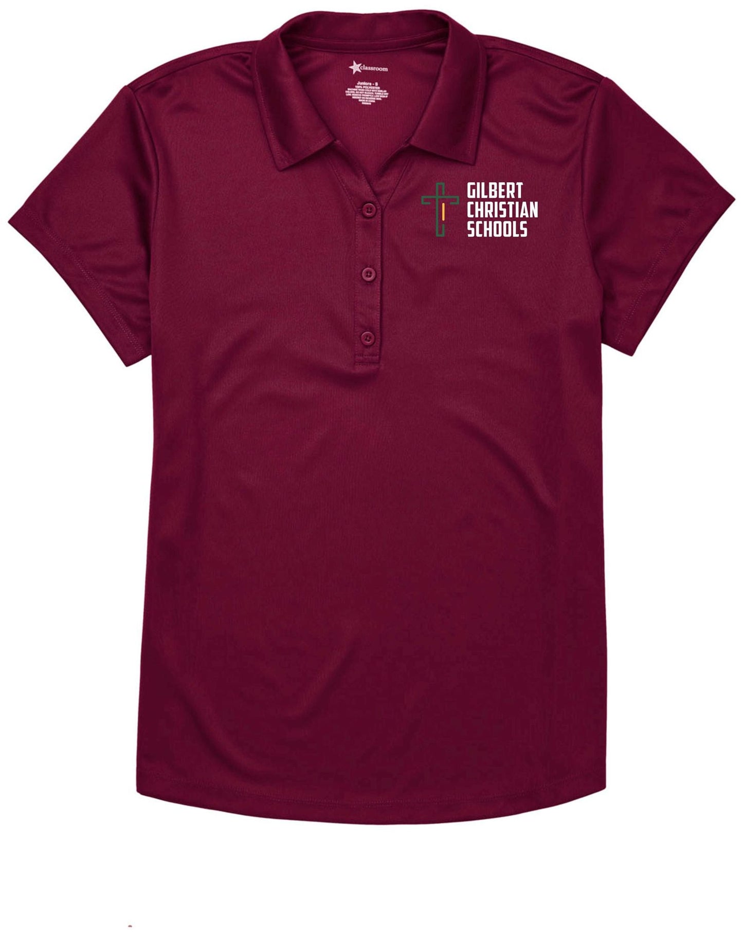 Discounted Juniors Moisture Wicking Polo