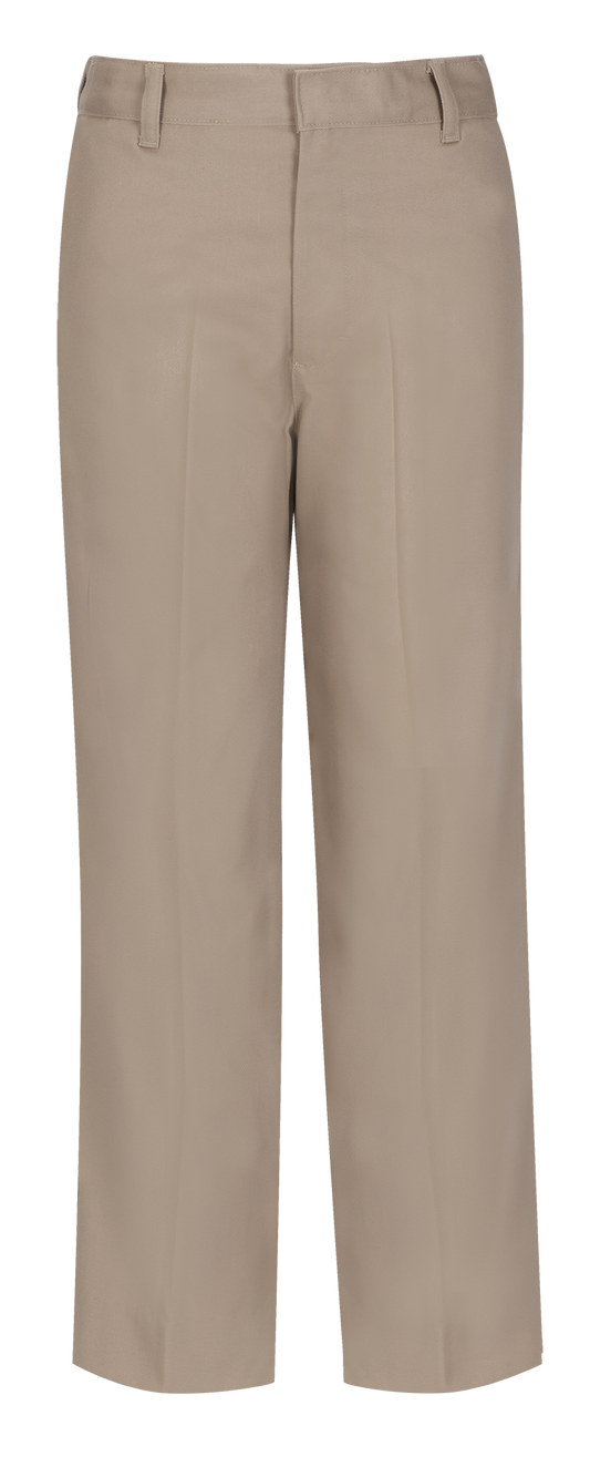 Husky Boys Flat Front Pant With Double Knee