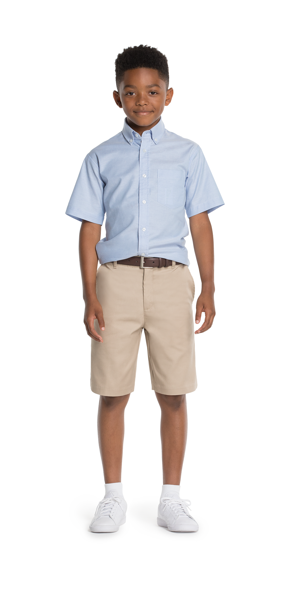 Boys Slim Flat Front Short