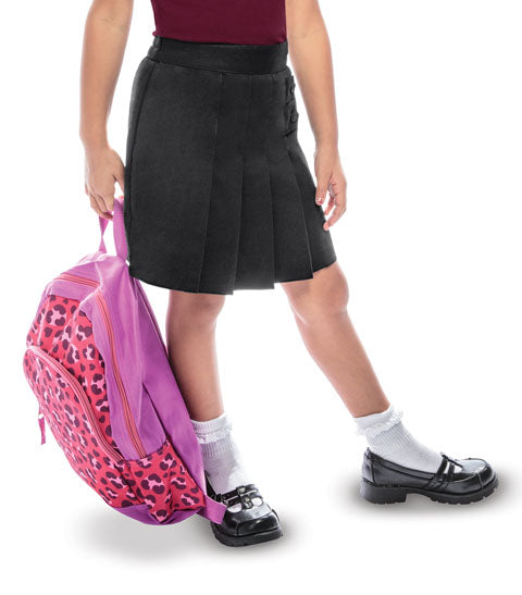 Girls Stretch Pleated Tab Scooter