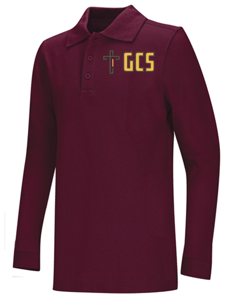 Adult Long Sleeve Interlock Polo