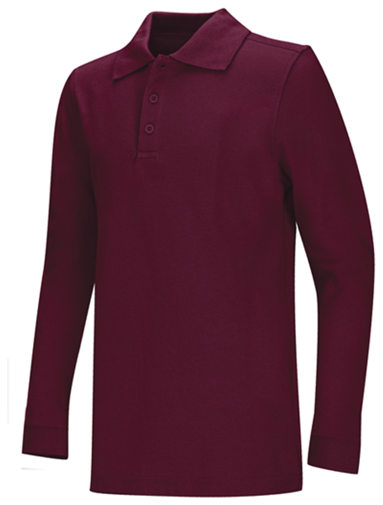 Adult Long Sleeve Interlock Polo