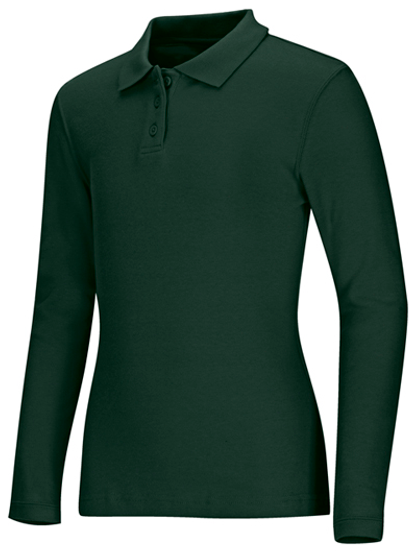 Old Fit Girls Long Sleeve Fitted Interlock Polo