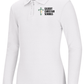 Girls Long Sleeve Fitted Interlock Polo