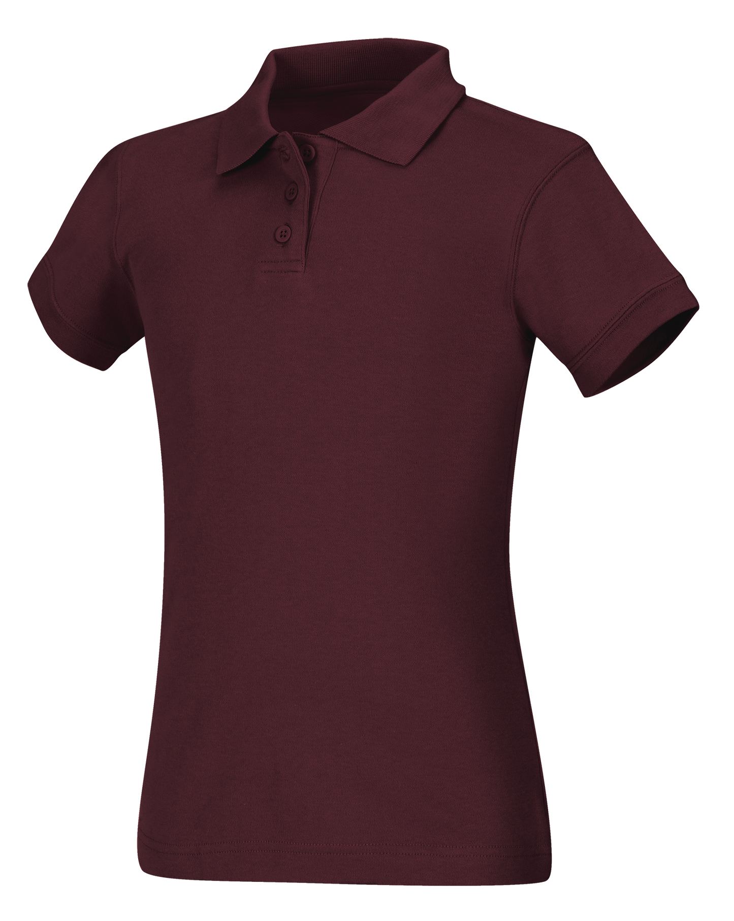 Old Fit Girls Short Sleeve Fitted Interlock Polo