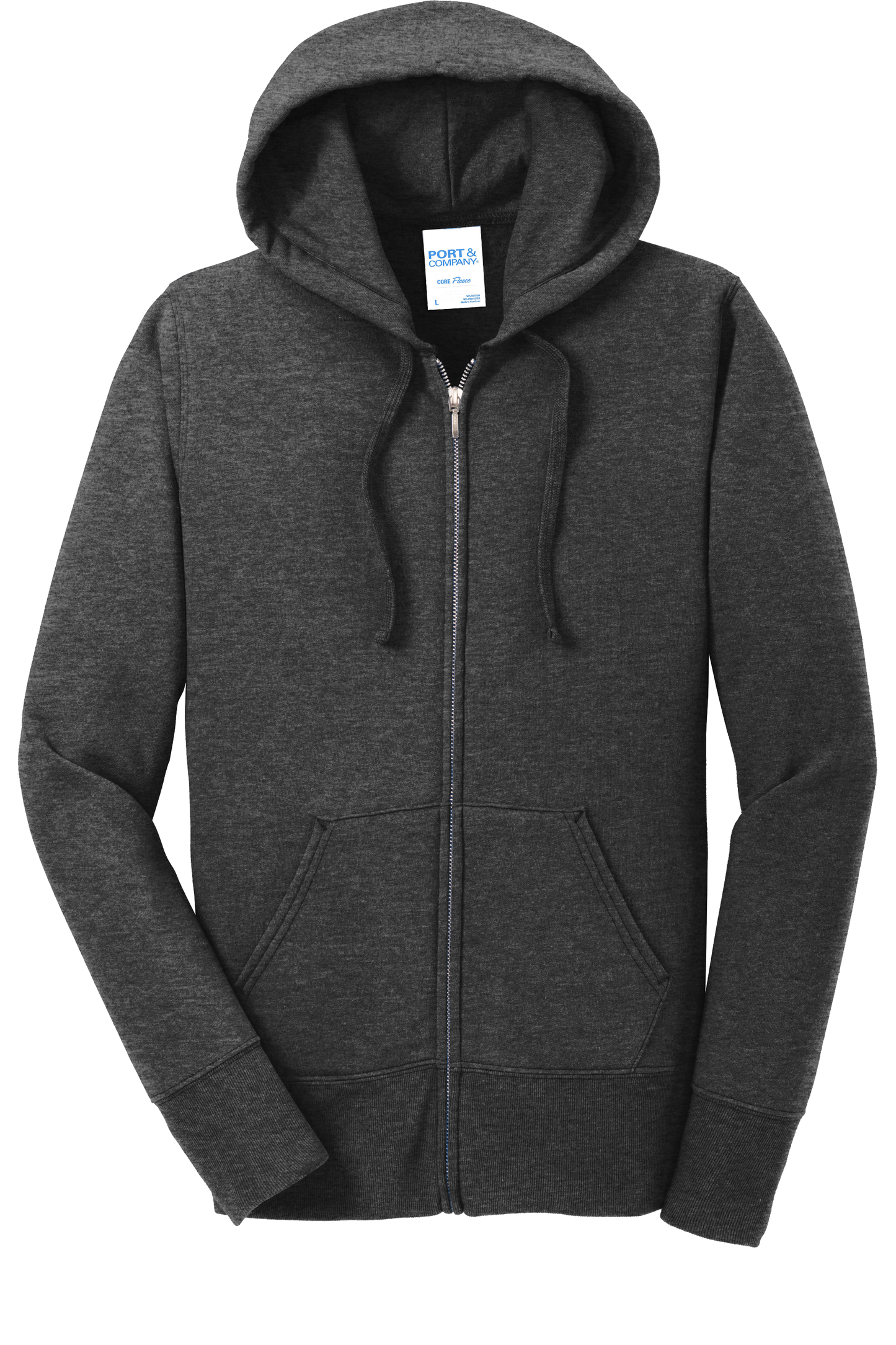 Ladies Core Fleece Full-Zip Hooded Sweatshirt