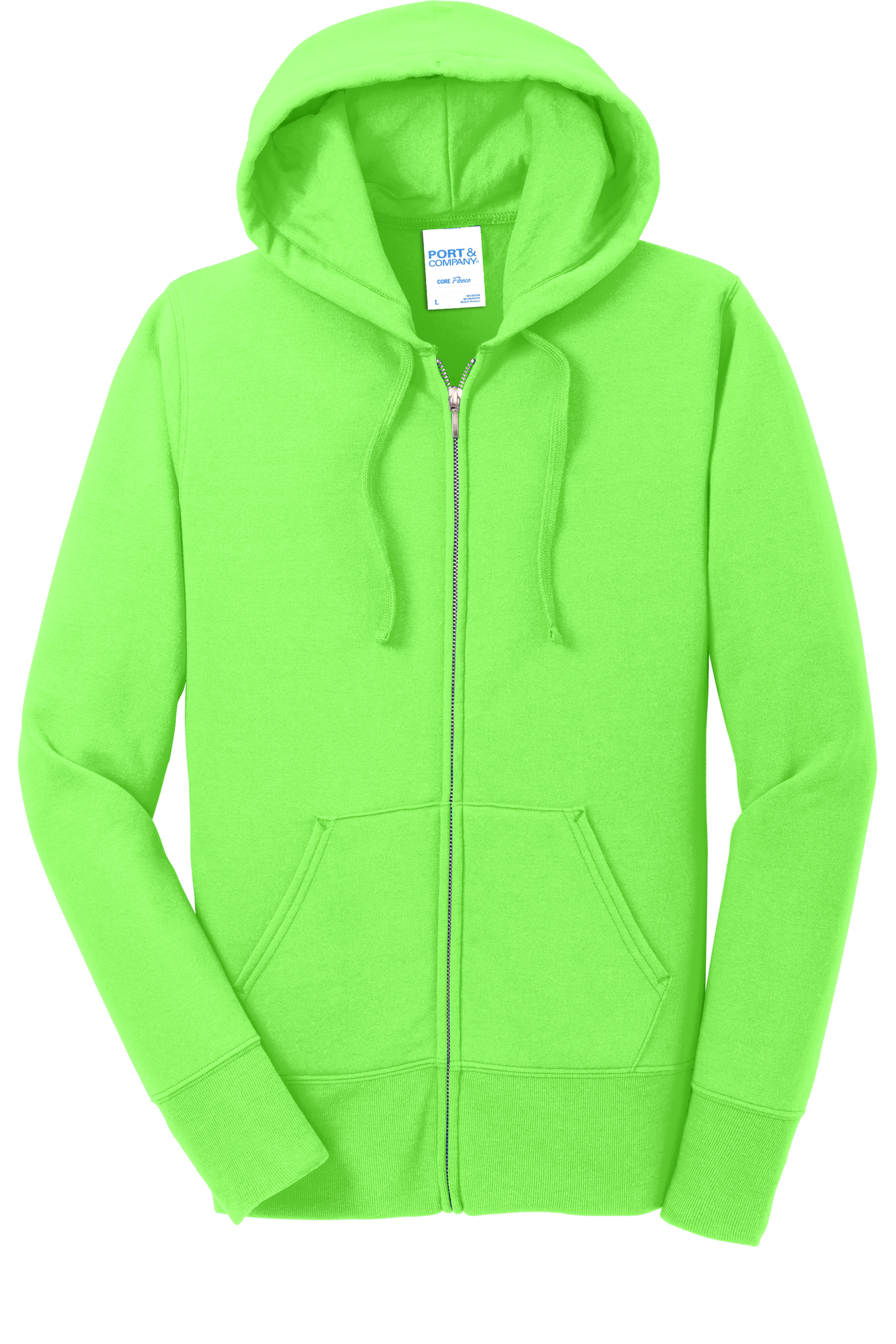 Ladies Core Fleece Full-Zip Hooded Sweatshirt