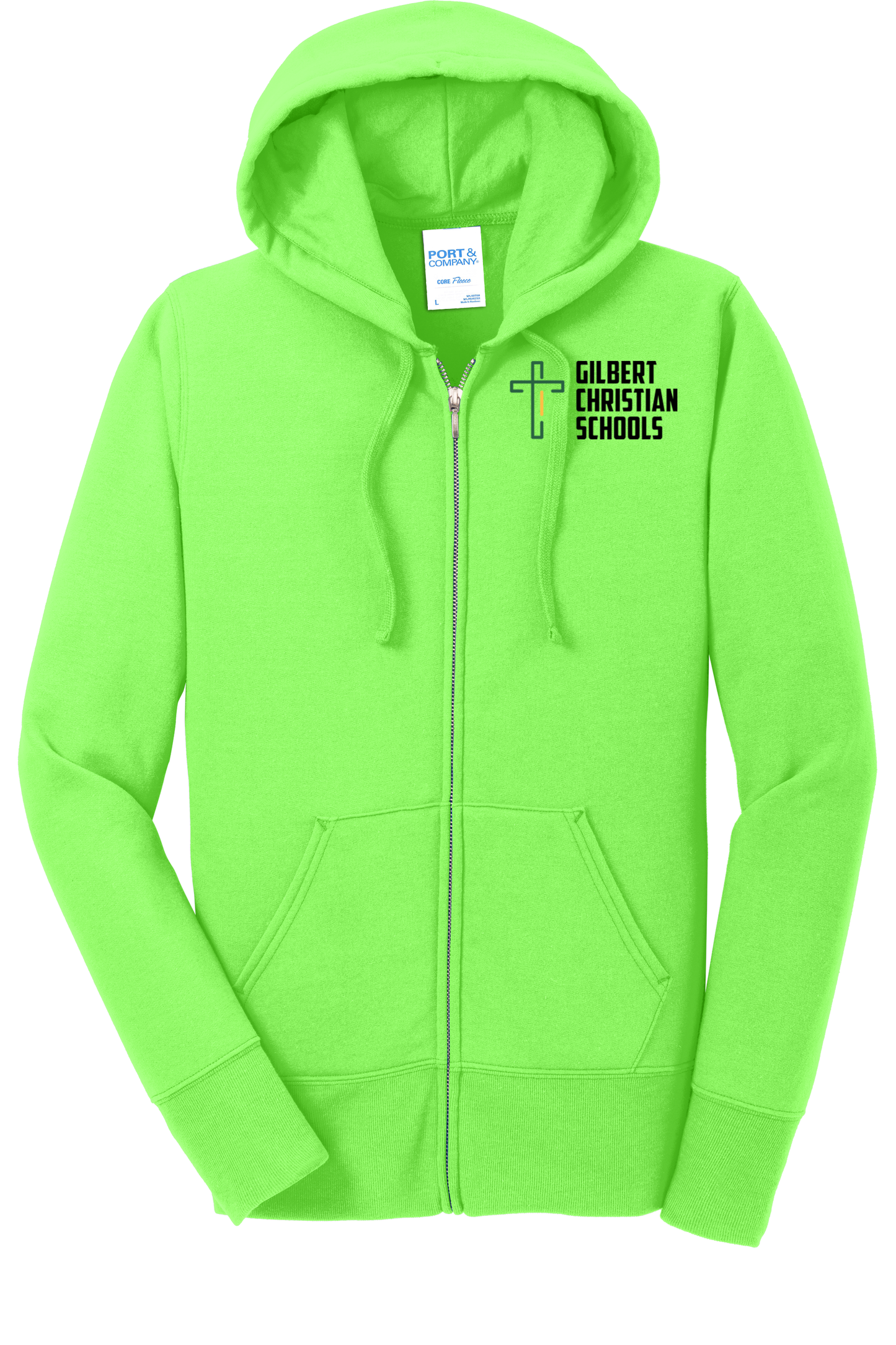 Ladies Core Fleece Full-Zip Hooded Sweatshirt