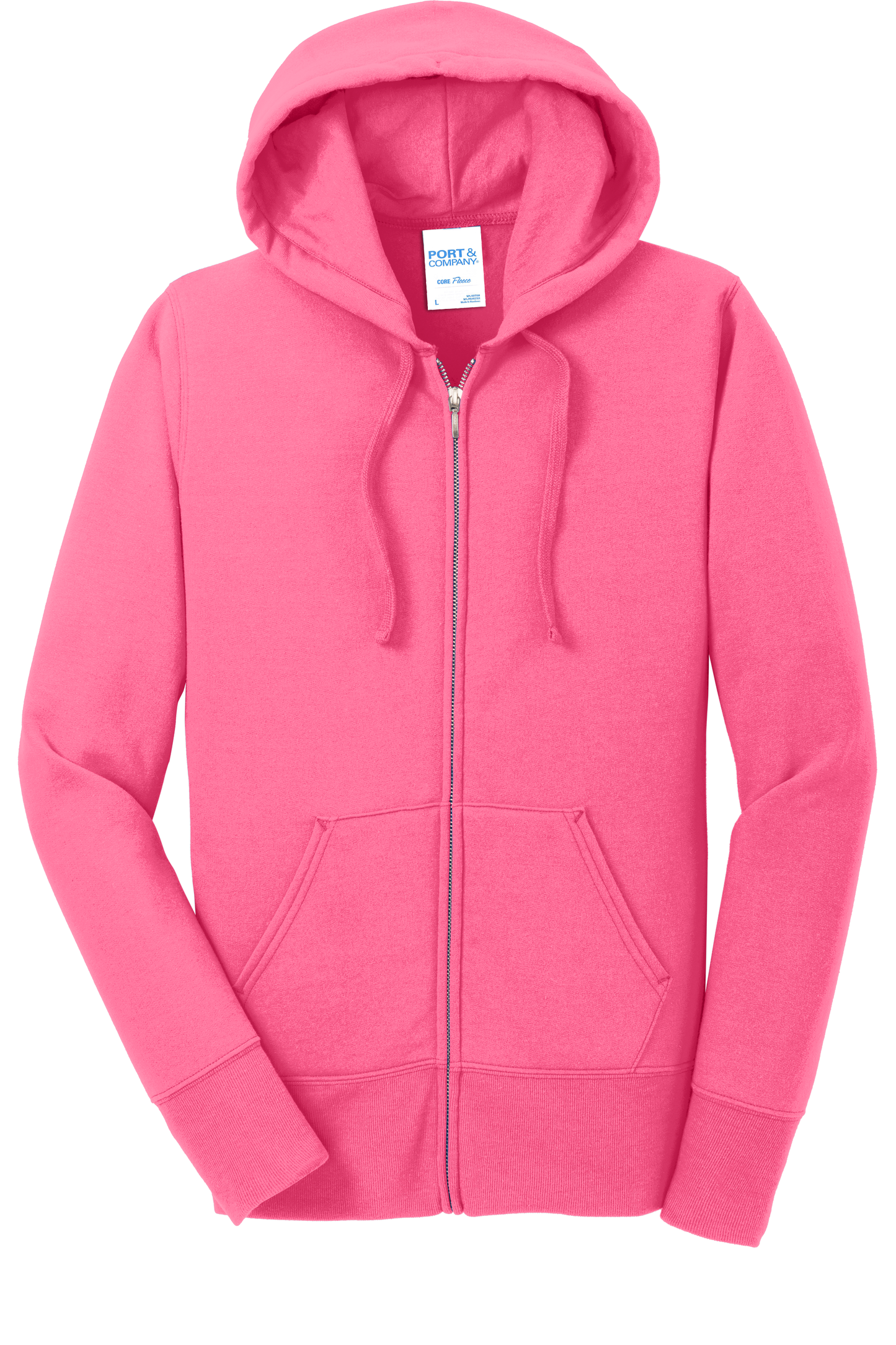 Ladies Core Fleece Full-Zip Hooded Sweatshirt