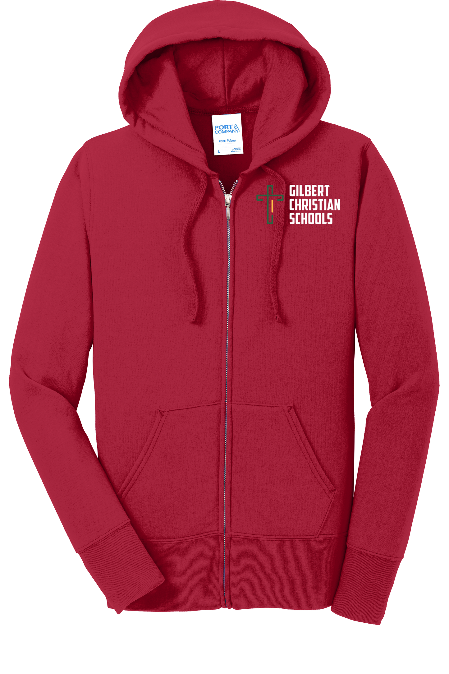 Ladies Core Fleece Full-Zip Hooded Sweatshirt