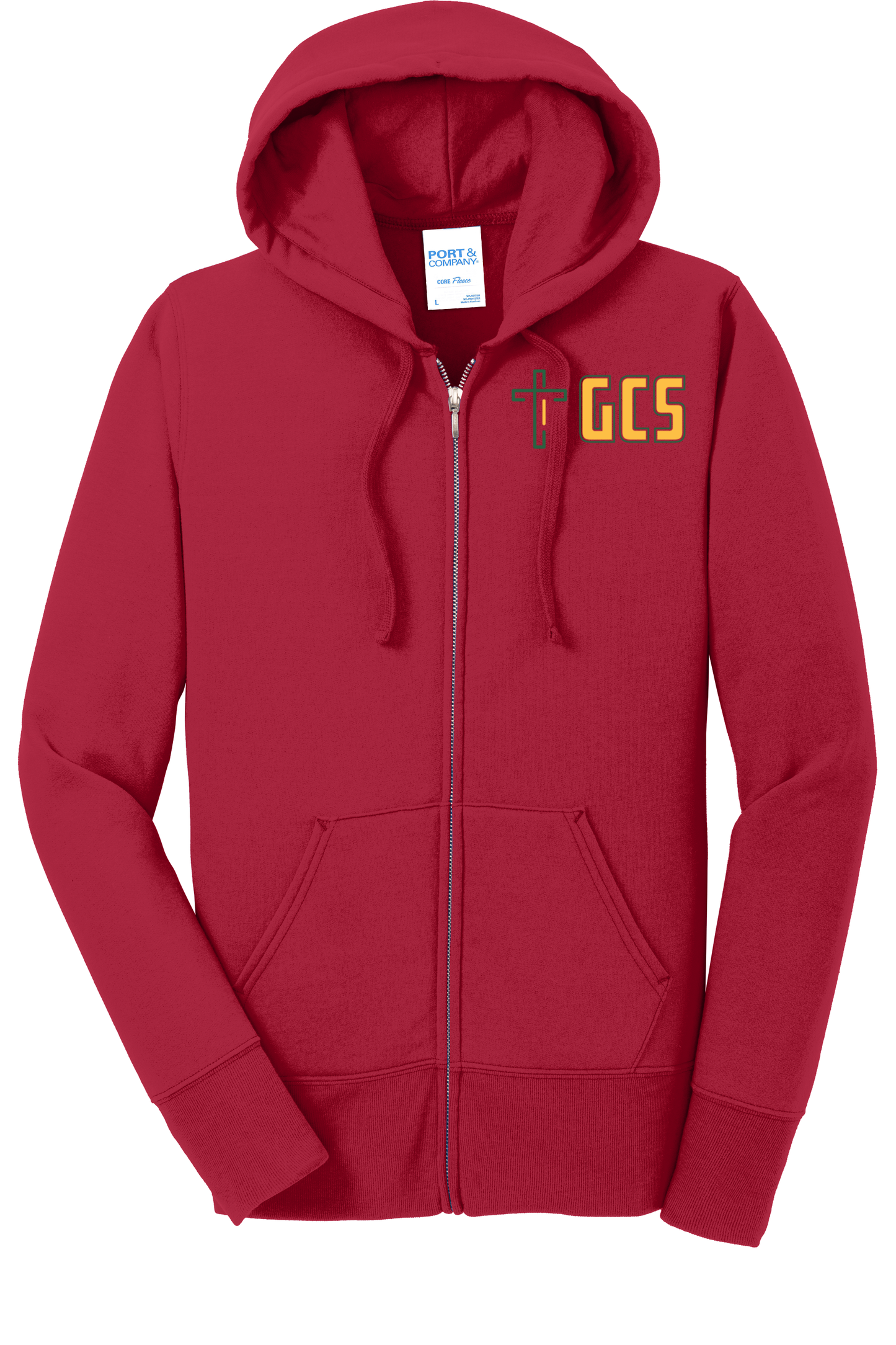 Ladies Core Fleece Full-Zip Hooded Sweatshirt