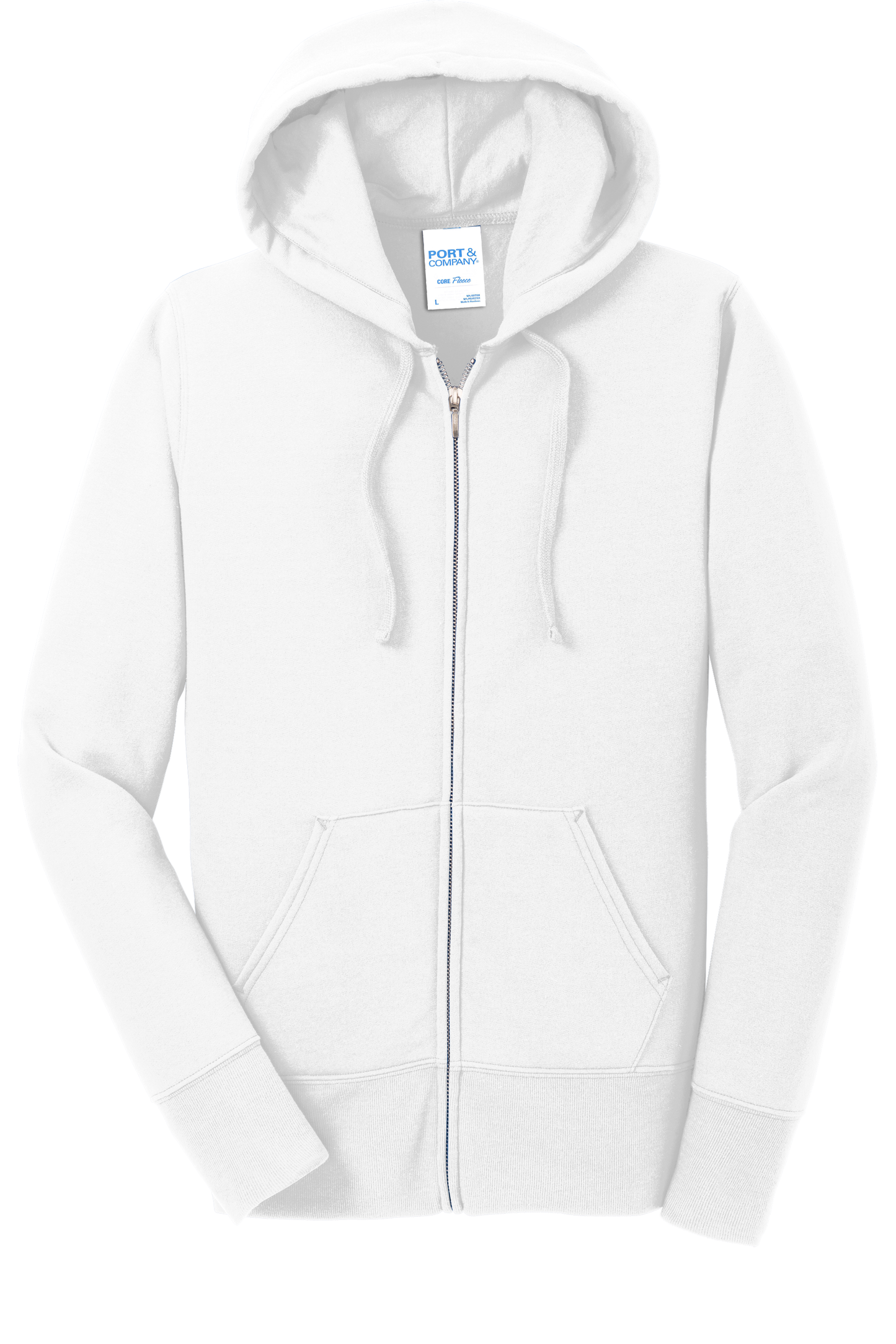 Ladies Core Fleece Full-Zip Hooded Sweatshirt