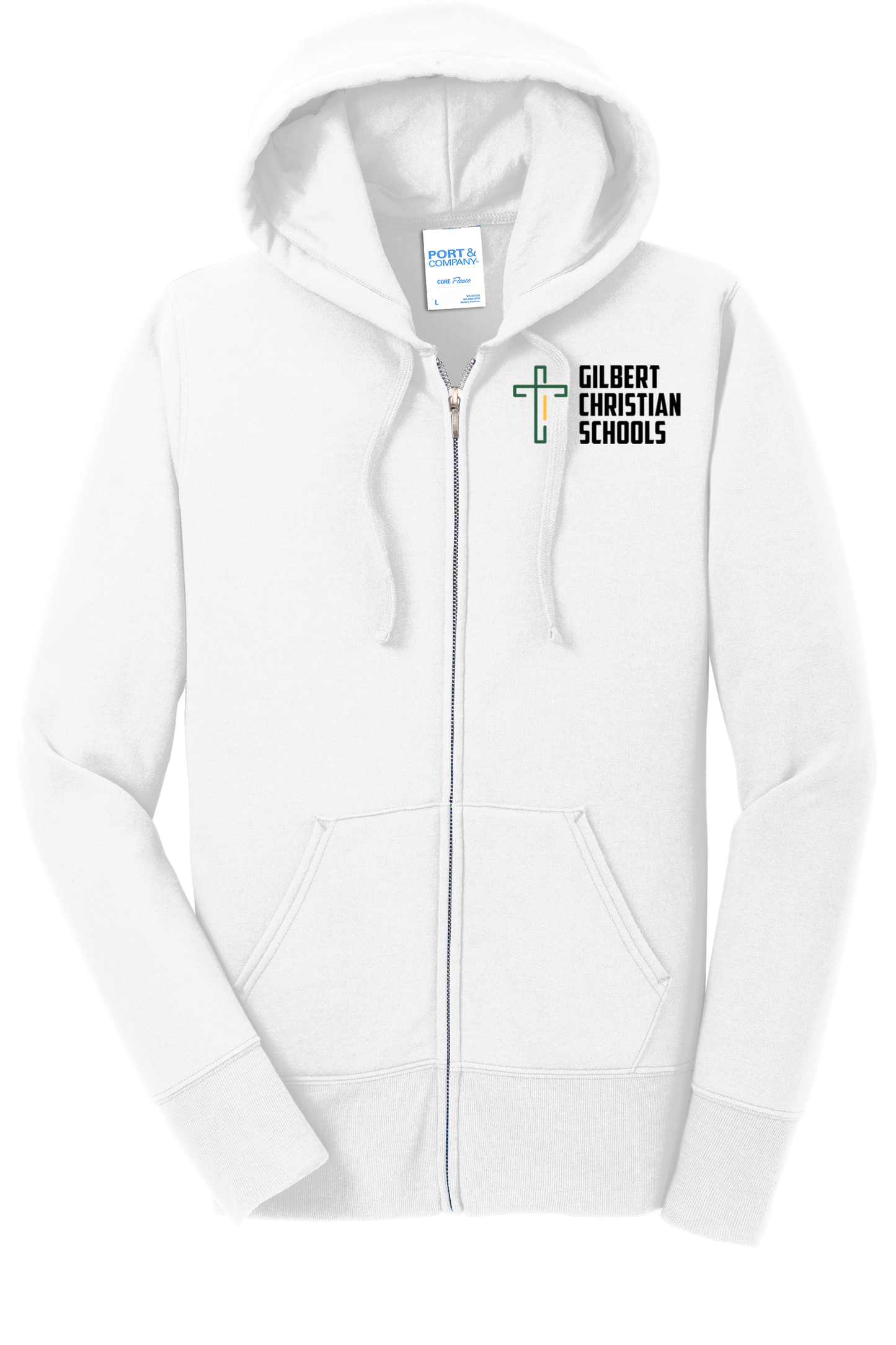 Ladies Core Fleece Full-Zip Hooded Sweatshirt